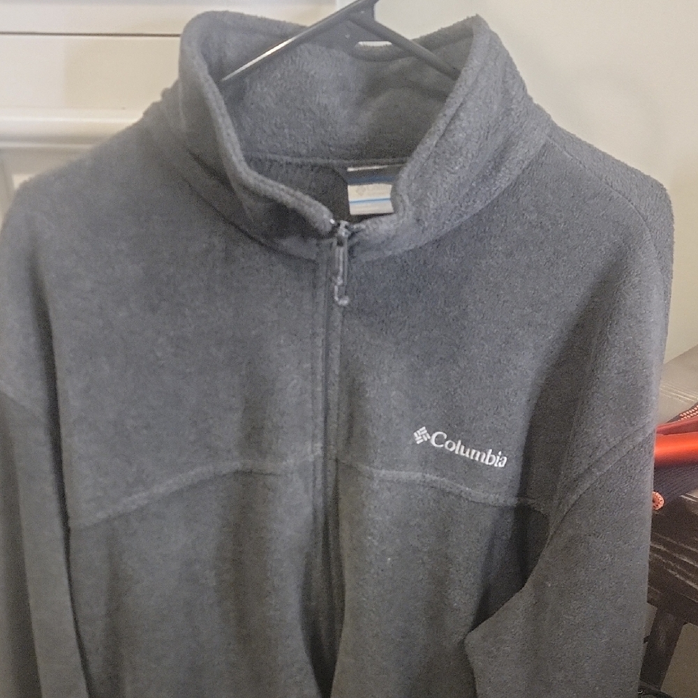 Columbia Charcoal Full-Zip Fleece Jacket